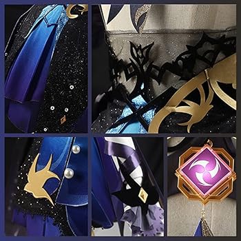 Amazon.co.jp: [XIN YUE] 刻晴 コスプレ衣装 霓裾の舞 原神 ウィッグ